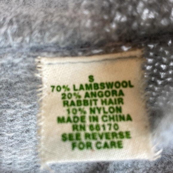 Anthropologie Sparrow Gray Knit Ruffle Open Front Cardigan Duster Sweater S - Picture 5 of 6